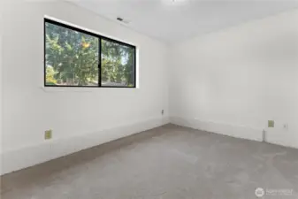 Lower Level Bed 1 with new carpet & paint