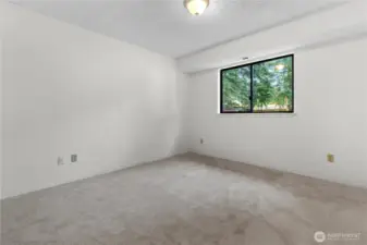 Lower Level Bed 2 with new carpet & paint