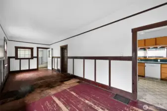 living room to kitchen