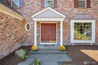 Elegant double-door welcome