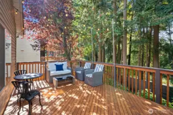 Newly revitalized deck, perfect for entertaining
