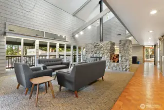 Lounge area off the bar