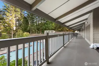 Outdoor patio off the bar
