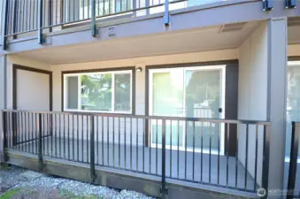 Rear covered patio