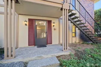 The Caravelle Condos - A small 28 unit, security gated community located centrally on Kent East Hill.  Security Gate provides access to your covered parking right next to your home - just use a garage door opener.