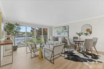 Super spacious living area!
