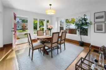 As you’re welcomed in, inevitably one of the first things you’ll notice is just how light and bright this home is. The entire interior was recently repainted as well.