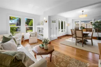 This photo really shows just how open, light and bright these living spaces are.