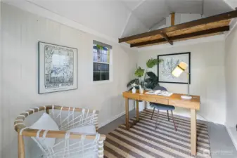 Inside the Casita. Yes, it has electricity.
