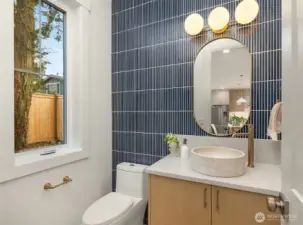 Main floor powder room