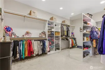 Walk-in Closet with Organizer in Primary