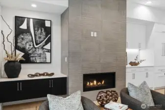 Gas Fireplace for warmth and understated sophistication.
