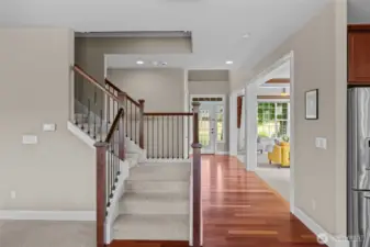 Upstairs continues to impress with well-designed spaces and comfortable living areas.