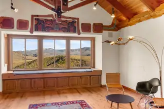 The best seat in the house - take the challenge; can you focus on a book or will your gaze keep drifting outward?