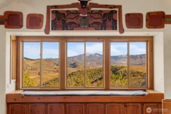 Imagine the changing view from this window through changing seasons and all types of weather....