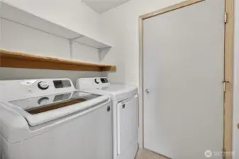 Utility Room with door to 3 car garage