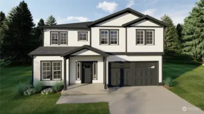 Exterior Rendering. May depict features not included as standard.