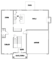 Main Floor Plan. May depict features not included as standard.