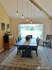 Formal Dining Room w/ a (new) large picture window for Duck Lake views.