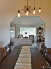 Dining Room leading into the Living Room.