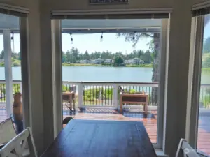 Kitchen Nook w/ Bay window....imagine morning coffee looking out on these views.