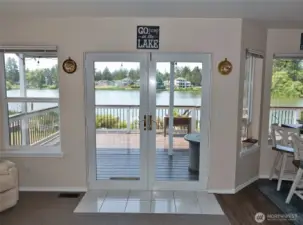 Enjoy these gorgeous views of Duck Lake from the Family Room.