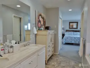 Master Bathroom leading into the Master Bedroom.