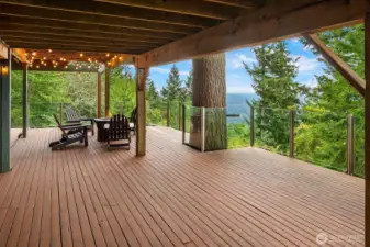 Expansive deck off the ADU