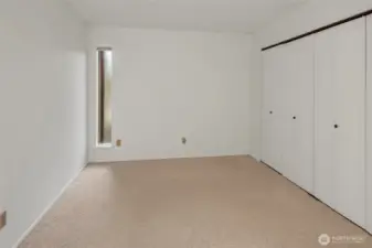 Well lit and generous closet space