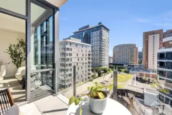 Aahhh! Enjoy morning coffee from your balcony and East direction view