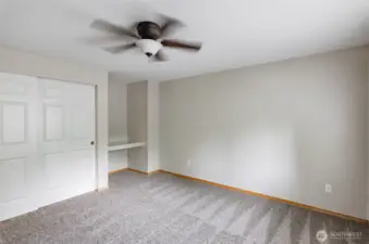 Another view of bedroom 3.  Built-in desk.