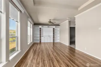 Beautiful built in entertainment wall!