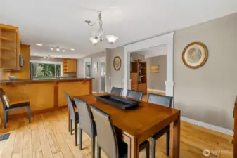 Dining room off the kitchen