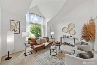 Extra tall windows keeps it light and bright and the brand new carpets makes this beautiful home shine.