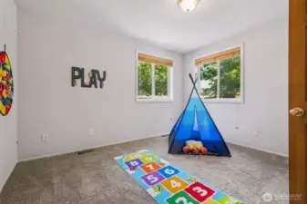 Just off the laundry is another bedroom the seller added (with permit) in 2002. Nice to have a downstairs bedroom for guests or for ???