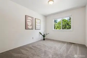 This is the 3rd bedroom upstairs, again, really large with a big closet (not shown here).