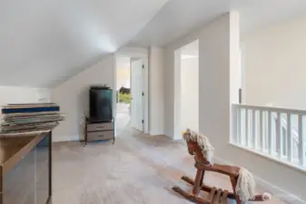 Main house upper level loft.