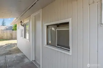 Entrance to Unit B
