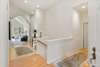 Main-level entry area