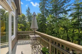 Deck off main-level living room