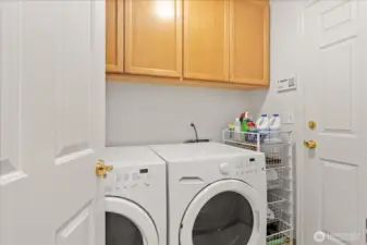 Main-level laundry area