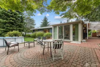 Backyard patio