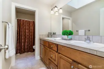 Upstairs hall bathroom.