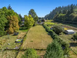 Back half of the property - cross fenced and totally level