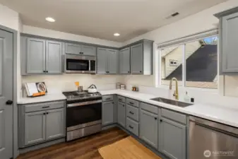 Immaculately updated kitchen with stylish finishes. Large pantry space if additional storage is needed.