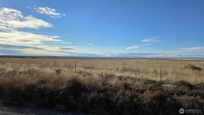View of the distant hills
