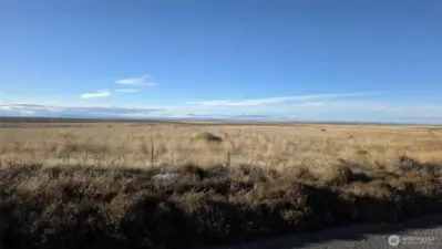 Hill view to the Northwest of Property