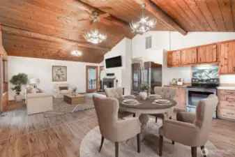 Dining Room and Living Room  Virtually Staged