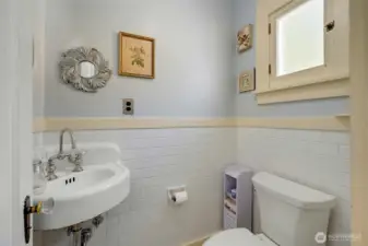 Half bath on the main floor