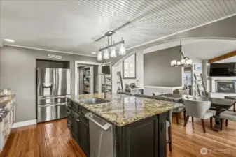 kitchen is so bright & clean